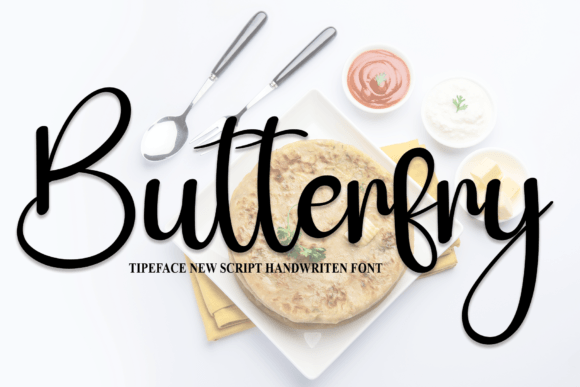 Butterfry Font: Sweet Handwritten Style for Branding