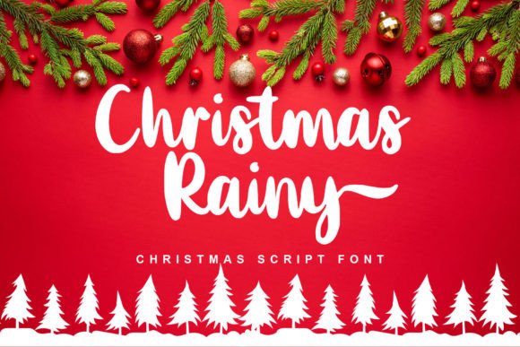 Christmas Rainy Font for Editorial Design and Publishing