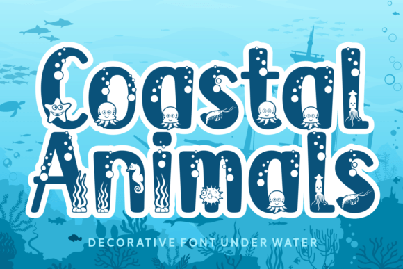 Coastal Animals Font for Web Design and Digital Branding