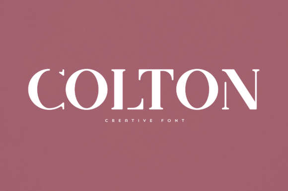 Colton Font: Elevating Editorial Design and Branding