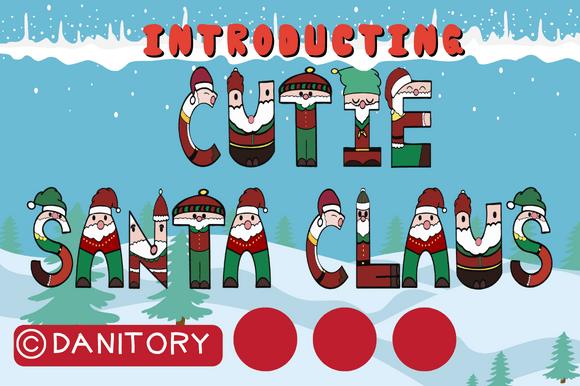 Cutie Santa Claus Font for Festive Small Business Branding