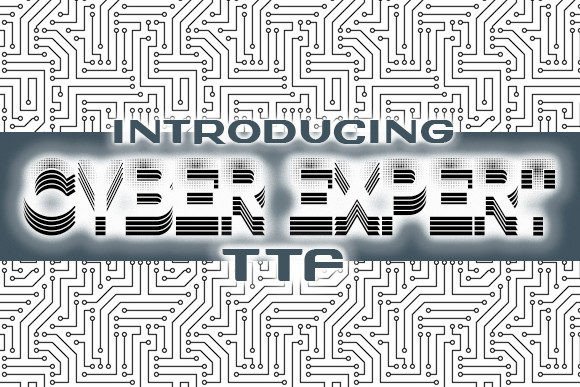 Cyber Expert Font: Stylish 3D Type for Craft Projects