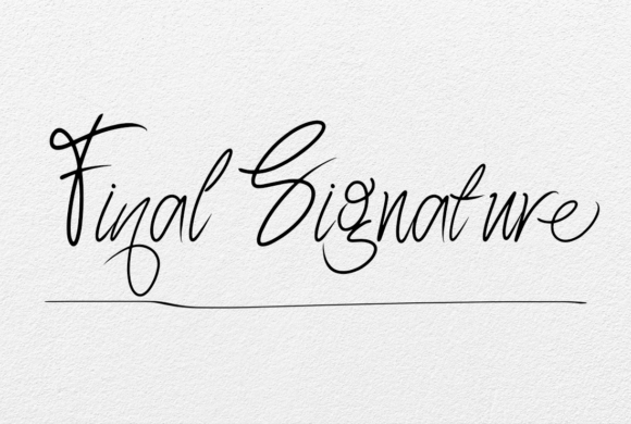 Final Signature Font for Modern Web Design and Branding