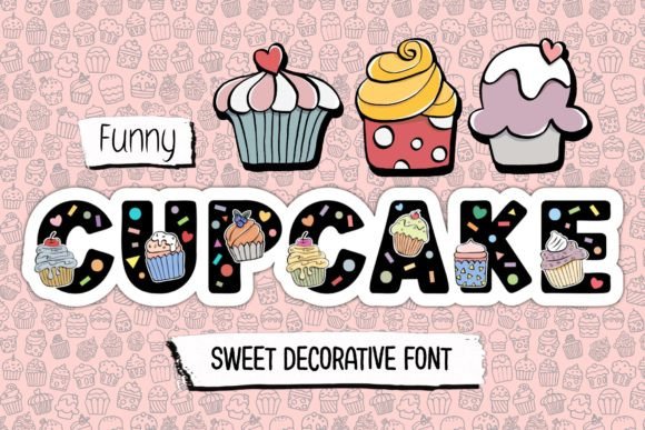 Funny Cupcake Font for Social Media Branding