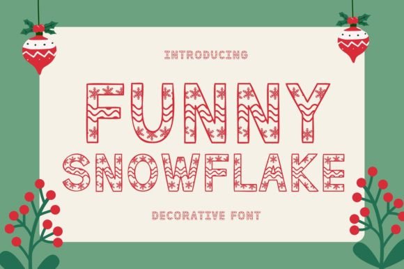 Funny Snowflake Font: Playful Branding for Holiday Projects
