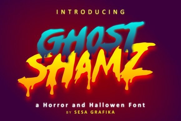 Ghost Shamz Font: Handmade Horror Type for Marketing