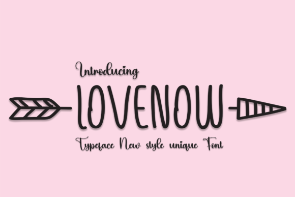 Lovenow Font for Wedding Invitations and Handmade Crafts