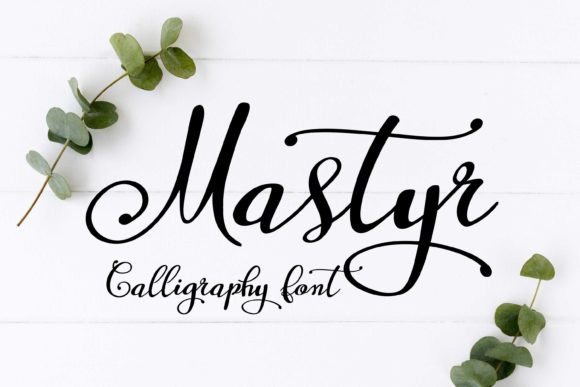 Mastyr Font: Feminine Script for Handmade Products