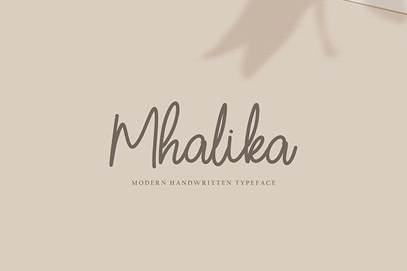 Mhalika Font: Elegant Script Handwritten Typography
