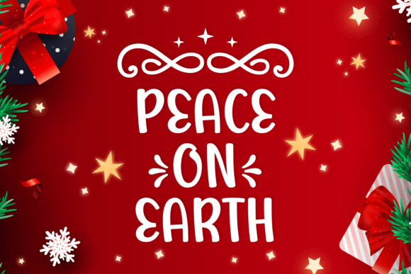 Peace on Earth Font: Joyful Typography for Editorial Design