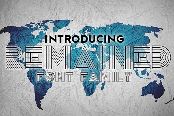 Remained Typeface for Editorial Design and Branding