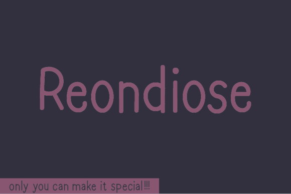 Reondiose Font: Authentic Handwritten Branding for Small Business