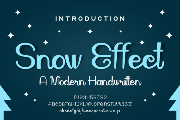 Snow Effect Font: A Friendly Handwritten Typeface for Small Business Branding