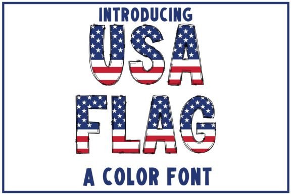 Usa Flag Font Review for Patriotic Campaign Design
