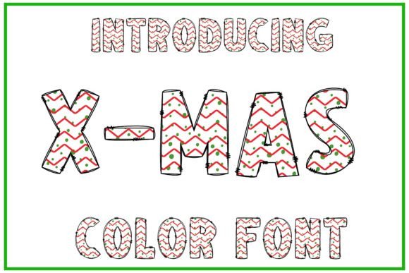 X-mas Font: Festive Cross-Stitch Typography for Editorial Design